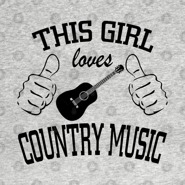 THIS GIRL LOVES COUNTRY MUSIC by MarkBlakeDesigns